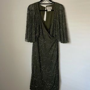 BHLD olive green dress. never worn